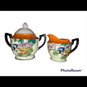 Vintage Chikaramachi Cream and Sugar Bowls